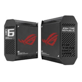Asus ROG Rapture GT6 WiFi 6 Tri-Band Gaming Mesh System ( Pack of 2) - Black