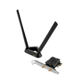 ASUS PCE-BE92BT, WiFi 7 PCI-E Adapter With 2 External Antennas and Magnetized Base, Supporting 6ghz Band, Bluetooth 5.4, Only Compatible With Intel Motherboards | 90IG08U0-MO0B00