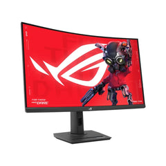 Asus Rog Strix XG32WCS 32" Fast VA Panel QHD 180Hz, 1ms, HDR 400, USB Type-C, With AMD FreeSync Curved Gaming Monitor