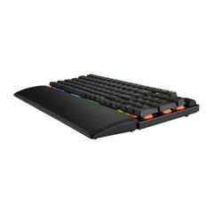 Asus X901 ROG Strix Scope II 96 Wireless Mechanical Gaming KeyBoard NX Snow Switch Refined Linear (Arabic) - Black