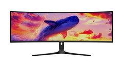 SADES SP-Whale SA-C01U49, شاشة ألعاب منحنية HDMI 2.1 OLED Dual QHD مقاس 49 بوصة 5120×1440، 240 هرتز، 0.03 مللي ثانية - أسود