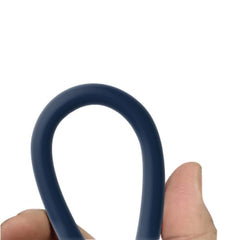 SIA Soft Rubber Type-C to Type-C Lanyard Cable 60W 30cm Navy Blue