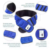 X5 Slim Super Electric Wraparound Massage Belt with Raised Pressure Nodes, Adjustable Electronic Controls and 12V Mains-Powered Operation