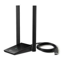 محول USB لاسلكي بمضخم عالي بهوائيين AX1800