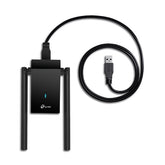 محول USB لاسلكي بمضخم عالي بهوائيين AX1800