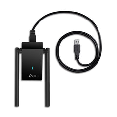 محول USB لاسلكي بمضخم عالي بهوائيين AX1800