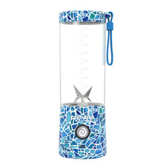 Blendjet V2 Portable Blender 16oz, Smoothie Maker, Fruit Blender, BPA-Free, 475ml, 200W, Sports Bottle, USB-C Rechargeable - Mosaic