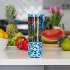 Blendjet V2 Portable Blender 16oz, Smoothie Maker, Fruit Blender, BPA-Free, 475ml, 200W, Sports Bottle, USB-C Rechargeable - Mosaic