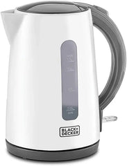 Black + Decker Electric Kettle, 1.7L, 2200W, JC70-B5 - White