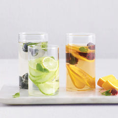 Borosil Vision Glasses - Set of Six - 295 ml | Crystal Clear Heat Resistant Everyday Drinkware for Hot and Cold Beverages