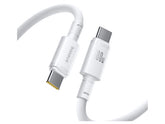 كيبل بيسوس الجديد المضفر الشحن السريع USB-C إلى USB-C بقوة 100 واط وطول 1 متر