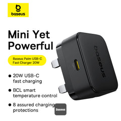 Baseus Palm Fast Charger 1C 20W - Cluster Black