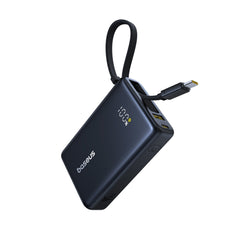 Baseus PicoGo Digital Display Power Bank with Built-in UBB-C Cable 10000mAh 45W - Cosmic Black