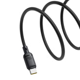Baseus Silky Fast Charging Cable USB-A to USB-C 1m - أسود عنقودي
