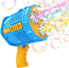 Colourful Bubble Machine Gun with Rechargeable Battery - Perfect for Outdoor Fun, Parties, and Celebrations