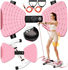 Black Bull Waist Twister Machine Exercise Fitness Tool, Ab Twister Board with the Smart LED Digital Monitor, Home Gym Workout Equipment for Women Belly Fat