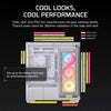 3500X RS-R ARGB Mid-Tower PC Case - White