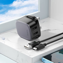 HOCO CS31B Ray Dual Port Charger UK