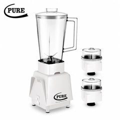 3 in 1 Blender with 1L Jar, 300W Motor, Stainless Steel Blades, Coffee Grinder, Cheese Blender & Multi-Purpose Juice Mixing Function