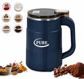 Pure Electric Grinder 300W Stainless Steel Coffee Bean, Grain & Spice Grinder with 85g Capacity, Metal Blade, Transparent Lid & Safety Switch