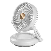 Foldable Rechargeable Desk Fan with Night Light & 3-Speed Powerful Airflow – Wall Mountable & Compact Travel Cooling Solution