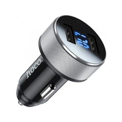 HOCO DZ5 Dual Port Digital Display Car Charger