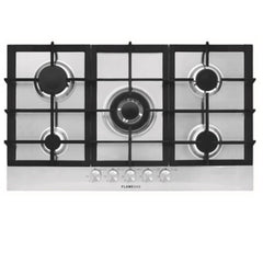 Flamegas Built-in Gas Hob 90cm 5 Burners, Stainless Steel - GT955HIX