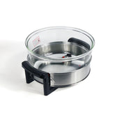 12L Glass Bowl Convection Oven with 1300W Power, 360° Hot Air Cooking, Timer Control, Temperature Adjustment & Multi-Function Roasting, Baking, Grilling, Steaming and Reheating