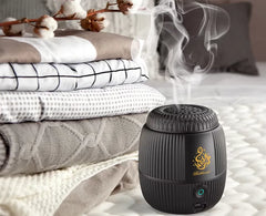 Rechargeable Portable Electric Oud Bakhoor Incense Burner with LED Indicator, 2-Minute Auto Timer, USB Charging, Strong Fragrance Diffuser for Home, Car and Clothes