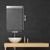 Rectangular Acrylic Wall Mirror Sticker - 60 x 40 cm