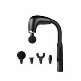 جهاز تدليك شياتسو محمول منحني مزود بأربعة رؤوس قابلة للتبديل - قابل لإعادة الشحن