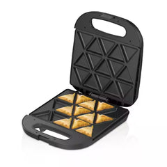 RAF Electric Non-Stick Samosa & Snack Maker & Pocket Grill Press - 1400W with 8-Triangular Slots