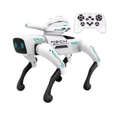 Mech Guardian Intelligent RC Robot Dog Toy with Water Bomb Launcher, LED Eyes, Dancing, and Educational Modes - Rechargeable & Mobile App Controllable