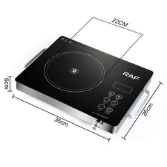 RAF Infrared Cooker with Large Firepower, Digital LED Display & Multi-Function Cooking - 3500W