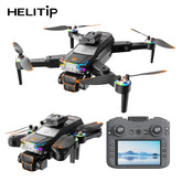 Power Aerial Smart RC Dual HD Camera Quadcopter Drone with 50X Zoom and 4“ LED Screen Remote, 360° Obstacle Avoidance, Optical Flow Hover, Gesture Control