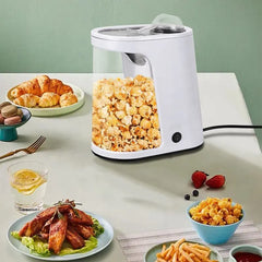 WINNING STAR Hot Air Popcorn Maker Oil-Free Electric Popcorn Machine 60g Capacity Portable Home Appliance - 1200W