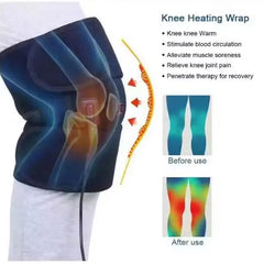 Adjustable Knee Heating Pad with USB Power & Pain Relief
