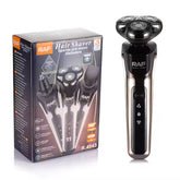 RAF 3-in-1 Electric Hair Shaver, Trimmer & Nasal Clipper with Carbon Steel Blades and LCD Display