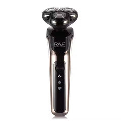RAF 3-in-1 Electric Hair Shaver, Trimmer & Nasal Clipper with Carbon Steel Blades and LCD Display