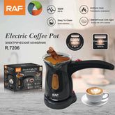 RAF 300ml Electric Turkish Coffee Maker, Folding Milk Coffee Pot, Plastic French Press, Household Coffee Machine - 500W