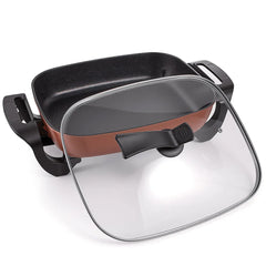 RAF 10L Multi-functional Electric Hot Pot with Non-Stick Coating with Steaming Rack & Adjustable Temperature Control - 1500W