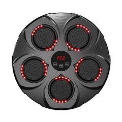 Intelligent Music Boxing & Punching Machine with Bluetooth Speaker, 9 Training Modes, Flash Strike Points, Adjustable Wall Mount Target for Fitness, Cardio & Training