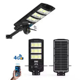 2-in-1 Solar Street Light with 4G & 4K AI Camera, Night Vision, Motion Sensor, Mobile App & Remote Control – 450W