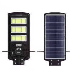 2-in-1 Solar Street Light with 4G & 4K AI Camera, Night Vision, Motion Sensor, Mobile App & Remote Control – 450W - Open Box / New Product