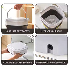 Mini Foldable Washing Machine with Compact Design for Home & Outdoor Use - 6.6 Litre Capacity