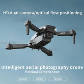 Foldable HD Dual Camera Quadcopter Drone with Inbuilt Screen Controller & Optical Flow Hovering & Mobile App Control