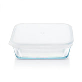 Borosil Square Borosilicate Glass Baking Dish with Lid, Oven Microwave Freezer Safe Scratch Resistant Food Storage Bakeware