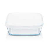 Borosil Square Borosilicate Glass Baking Dish with Lid, Oven Microwave Freezer Safe Scratch Resistant Food Storage Bakeware