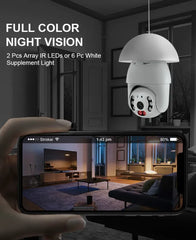 360° Wireless Security Camera with Motion Detection Technology and Night Vision
