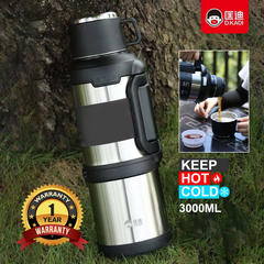D.kadi KD9103 Vacuum Bottle - 3.6L - Silver